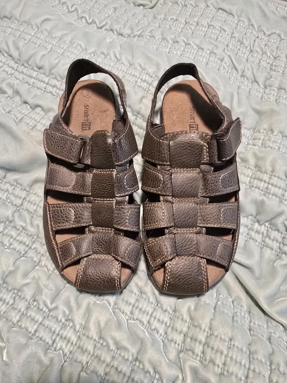 smartfit Brown Boys' Strappy Fisherman Sandals